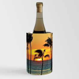 Hawaii Beach Sunset Wine Chiller