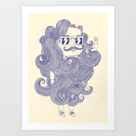 F*ck the barbers Art Print