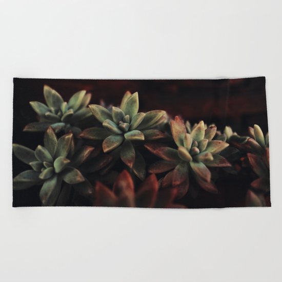 succulent cactus Beach Towel