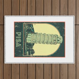 Pisa Italy, Leaning Tower Outdoor Rug