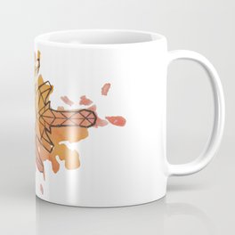 Geo Axial Lumbar Coffee Mug | Painting, Watercolor, Spine, Lumbar, Anatomy, Geometric, Ink, Vertebra 