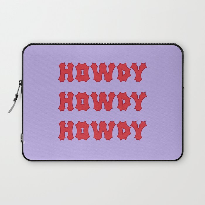 Gothic Cowgirl, Lavender and Red Laptop Sleeve