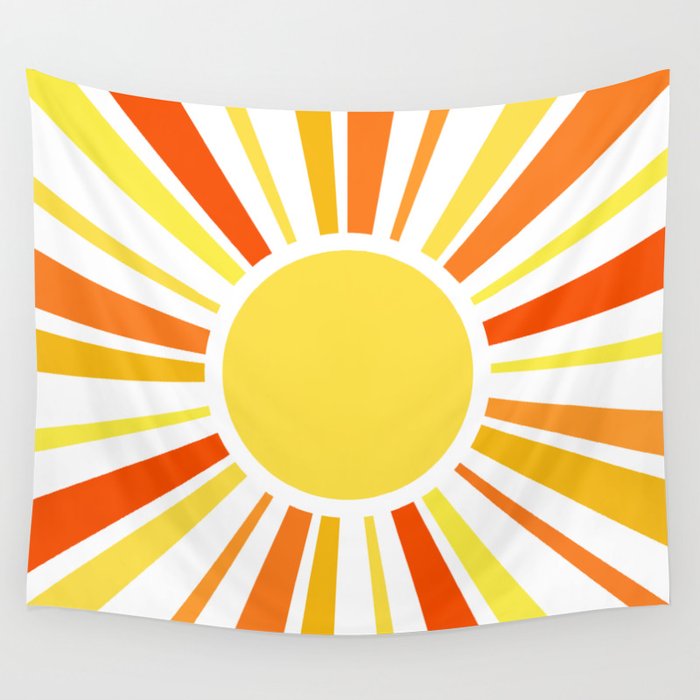 Let the sunshine in Wall Tapestry
