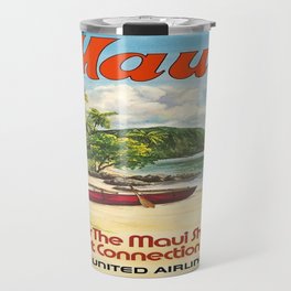 Vintage poster - Maui Travel Mug