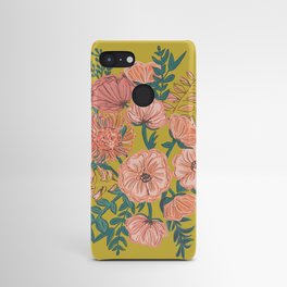 Old Gold Yellow Wildflower Summer Bouquet Vintage Seamless Pattern Android Case