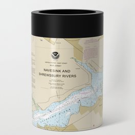 Navesink And Shrewsbury Rivers New Jersey Nautical Chart 12325 Can Cooler