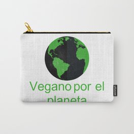 Vegano por el planeta | Vegan for the panet Carry-All Pouch | Curated, Artevegano, Verde, Mundovegano, Veganart, Veganworld, Friendsnotfood, Ilustracionvegana, Vegandesign, Veganismo 