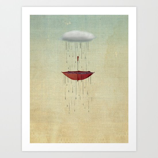 the umbrella runneth over 02 Art Print