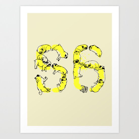 Pugs Prank Art Print