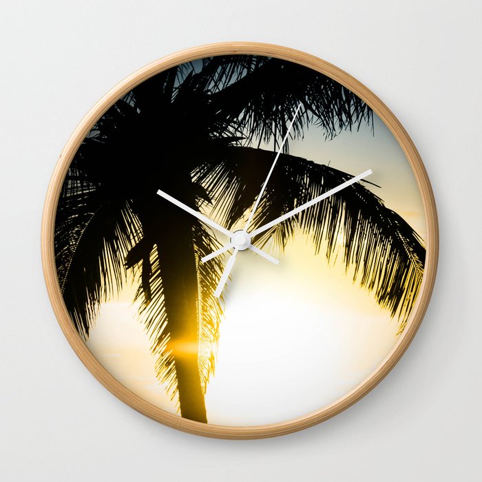 Palm Beach Gold Wall Clock