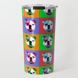 Pop Art English Bulldog Travel Mug