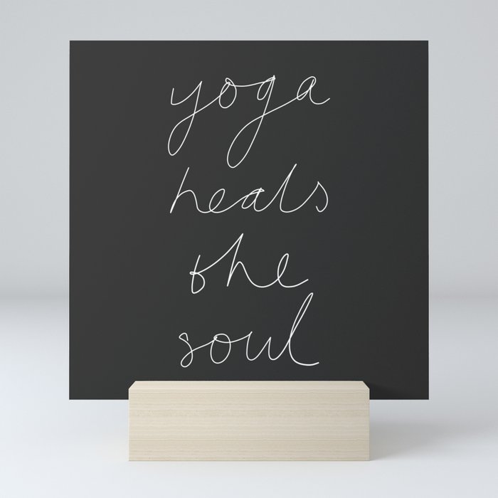 Yoga Heals the Soul Mini Art Print