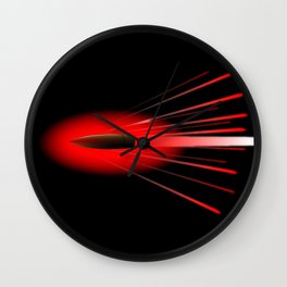 Red Hot Bullet Wall Clock
