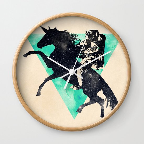 Ride the universe Wall Clock