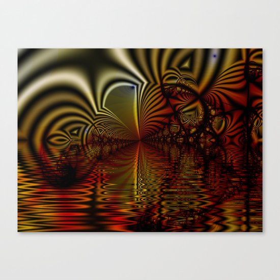 Zebra Reflections Canvas Print