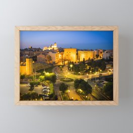 CITY CASTLE IN TARRAGONA, SPAIN Framed Mini Art Print