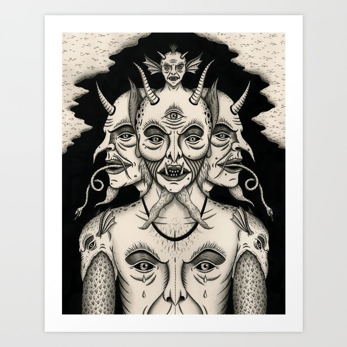Weeping Demon Art Print