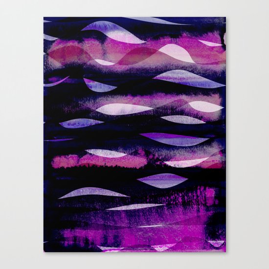 Purple Waves Canvas Print
