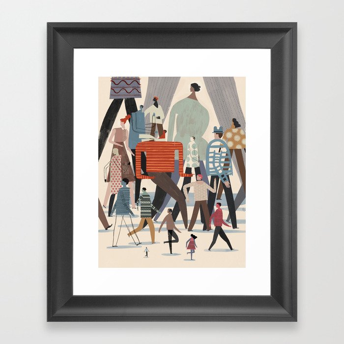 Looking Back Go Forward Framed Art Print