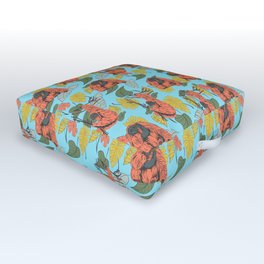 Orangutan Jungle Outdoor Floor Cushion | Plants, Primatology, Animal, Pattern, Endangeredspecies, Orangutan, Jungle, Greatape, Anthropology, Pongo 