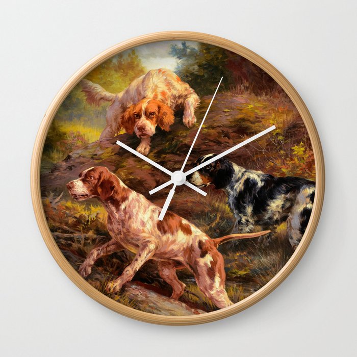 On the Scent by Edmund Henry Osthaus Wall Clock