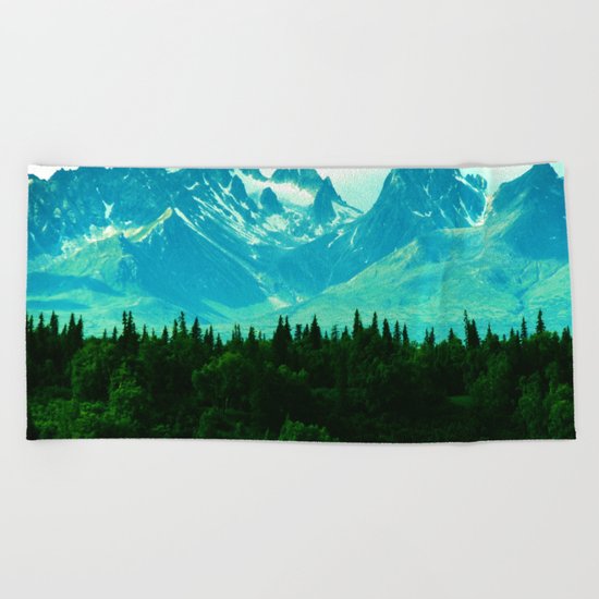Adventure Mountain Beach Towel