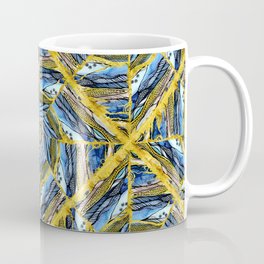 golden day kaleidoscope pattern Coffee Mug