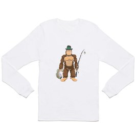 Bigfoot Bass Fishing T Shirt Sasquatch Fisherman Men Gift Long Sleeve T Shirt | Fantasycreature, Fisherman, Hiking, Fisher, Mermaid, Camping, Yeti, Gorilla, Unicorn, Bigfoot 