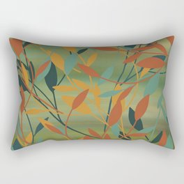 Fall Leaves digital painting Rectangular Pillow