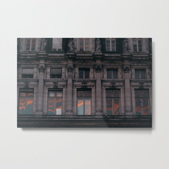 PARIS WINDOWS Metal Print