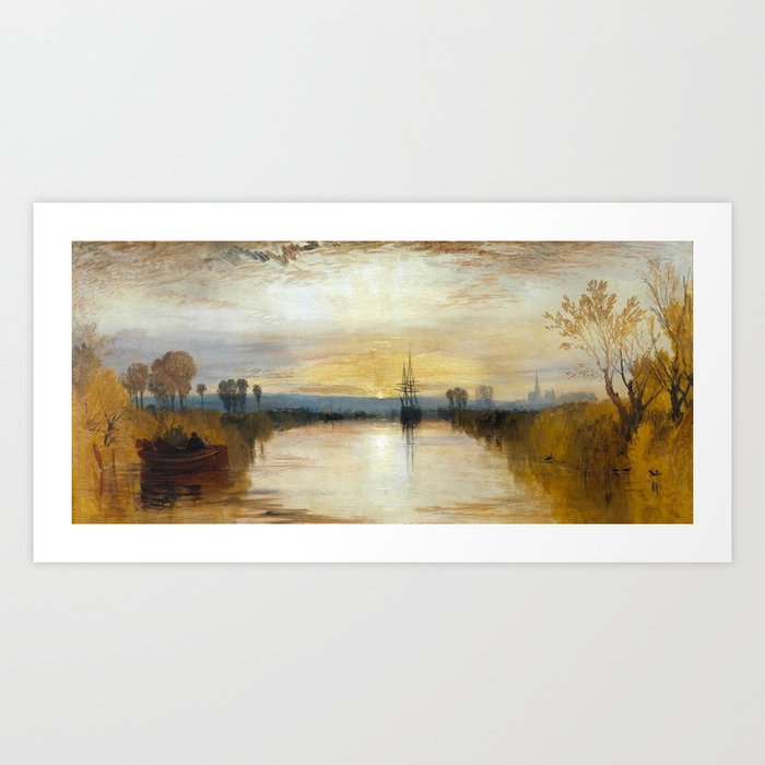 1828 Chichester Canal J Turner Art Print By Asarstudios Society6