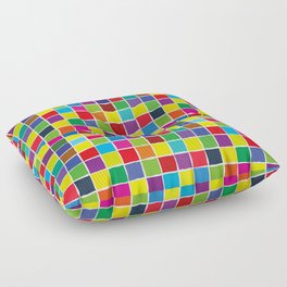 Colorful color squares Floor Pillow
