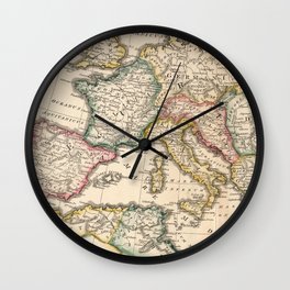 Vintage Map of The Roman Empire (1815) Wall Clock