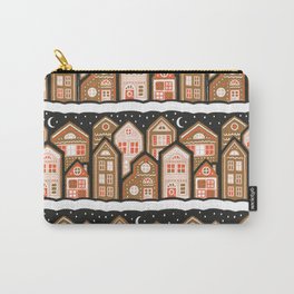 Gingerbread Christmas Town Carry-All Pouch