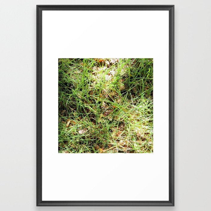 Grass/ Spring Vibes Texture Framed Art Print