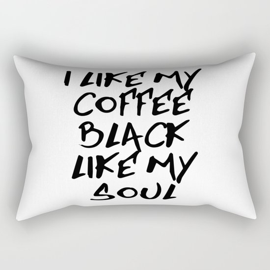 Black like my soul Rectangular Pillow