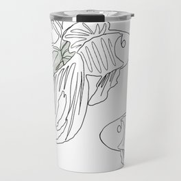 Botanical Line Drawing Travel Mug