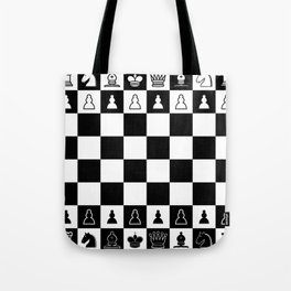 Chess Board Tote Bag