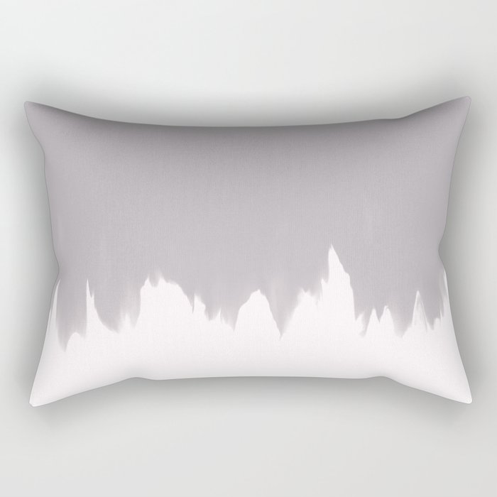 Faded Grey Smear Rectangular Pillow
