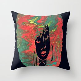 Roots Girl Throw Pillow