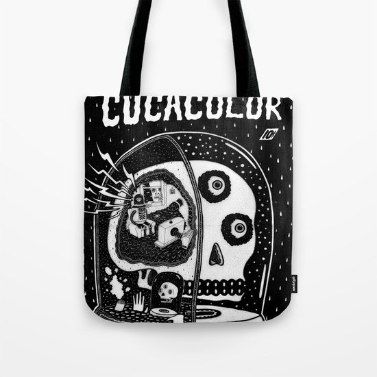 journey in to the ghastly mind of cucacolor Tote Bag