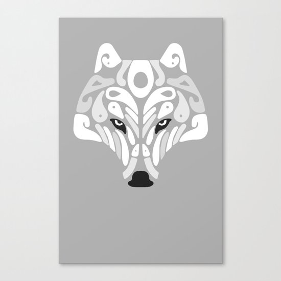 Ice Predator (Grey) Canvas Print