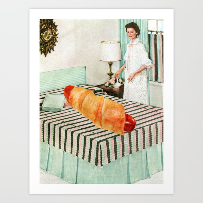 Pig in a Blanket Art Print