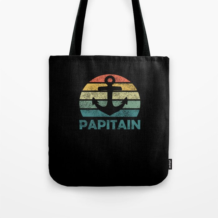 Papitain Fathers Day Best Dad Anchor Tote Bag