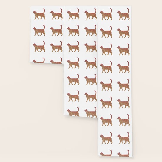 Rose Gold Walking Cat Design Wallpaper By Kmcdesigns Society6