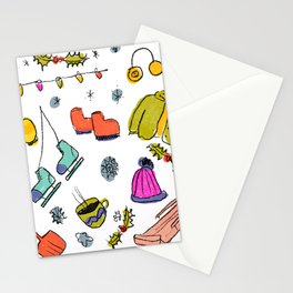 colorHIVE Winter Gear Stationery Cards
