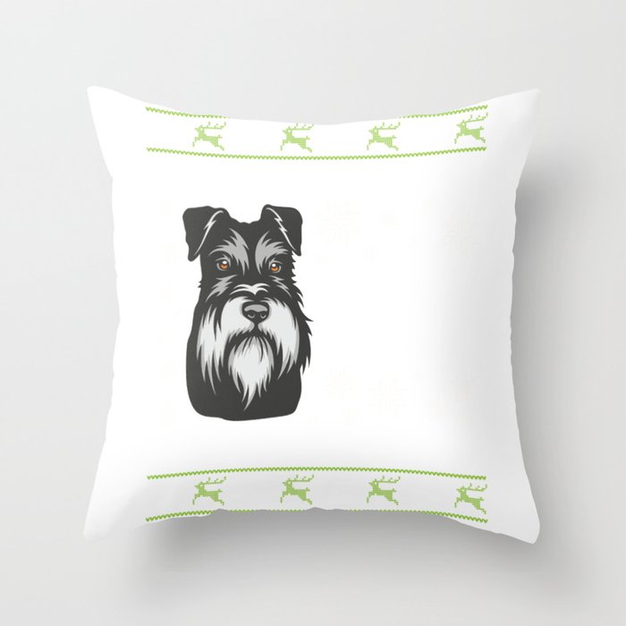 Schnauzer christmas pillow sale