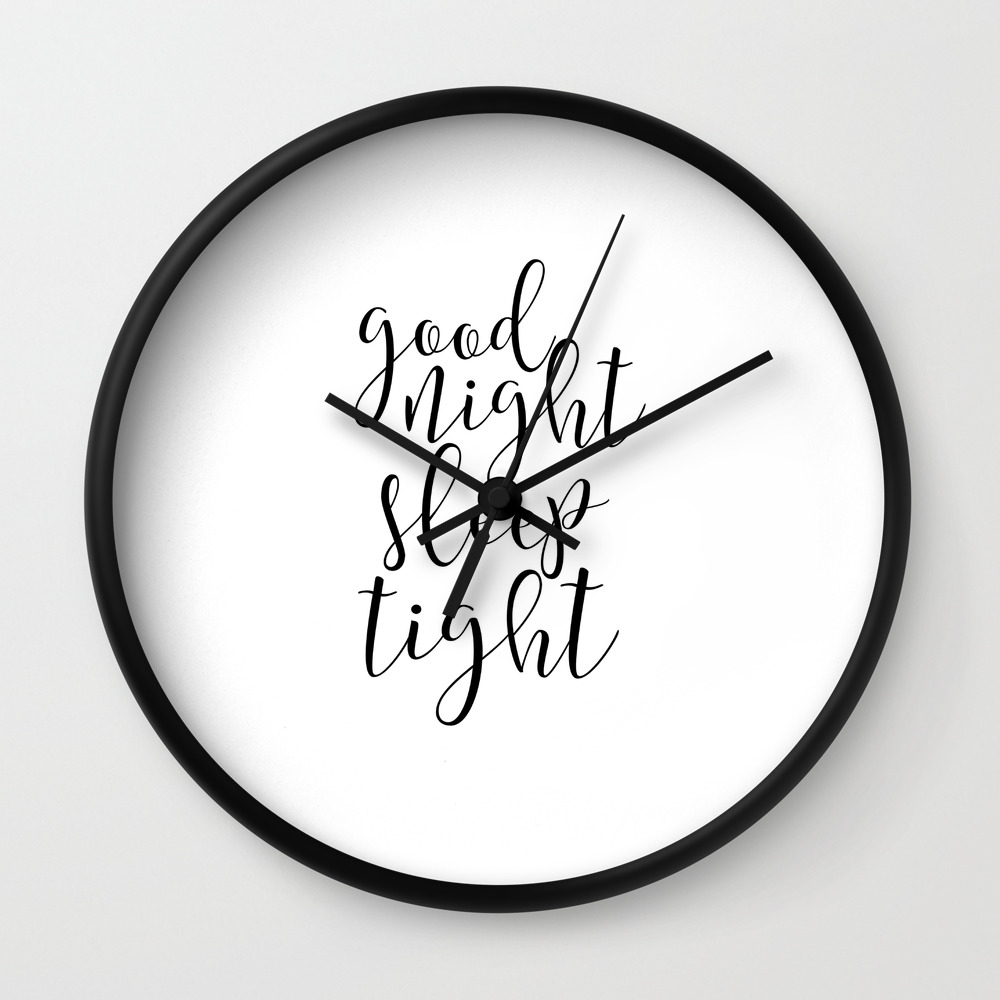 Children Room Decor Good Night Sleep Tight Nursery Decor Bedroom Wall Art Kid Bedroom Decor Good Wall Clock