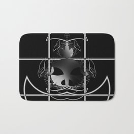 Gray Alien in a Prison Cell Bath Mat | Ivanoel, Retribution, Justice, Isolation, Punishment, Black And White, Gray, Design, Alien, Graphicdesign 