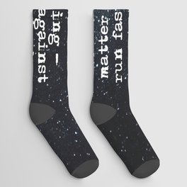 So we beat on, boats against the current - Gatsby quote Socks